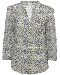 Emme - V-Neck Printed Shirt - Lyst