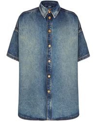 Balmain - Camisa De Manga Corta Con Botones - Lyst