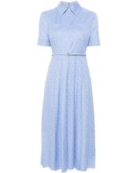 Gucci - Gg Supreme-Print Midi Dress - Lyst