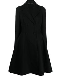Ermanno Scervino - A-line Double-breasted Wool Coat - Lyst