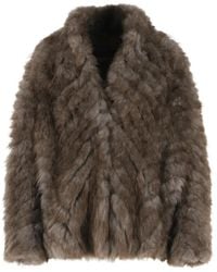 Simonetta Ravizza - Goat-Fur Lapel Jacket - Lyst