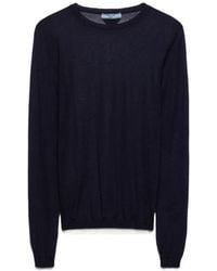 Prada - Cashmere And Silk Crew-Neck Sweater - Lyst