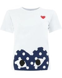 COMME DES GARÇONS PLAY - Comme Des Garcons T-shirts And Polos White - Lyst
