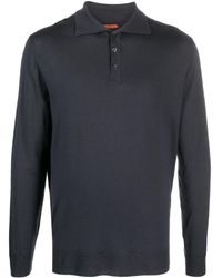 Barena - Spread-collar Merino-wool Polo Shirt - Lyst