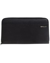 Bally - Leren Portemonnee Met Rits - Lyst