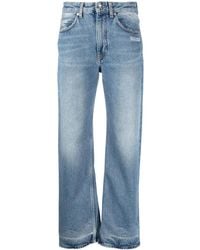 Off-White c/o Virgil Abloh - Logo-Patch Straight-Leg Jeans - Lyst