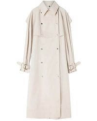 Lanvin - Abrigo Con Cinturón Y Doble Botonadura - Lyst