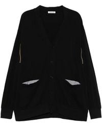 Undercover - Zipper-Embellished Cotton Cardigan - Lyst