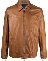 Giorgio Brato - Zip-up Leather Jacket - Lyst