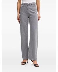 Trussardi - 191 Boyfriend Embroidered Stonewashed Denim Jeans - Lyst