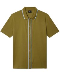 Paul Smith - Striped-Trim Polo Shirt - Lyst