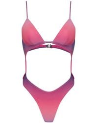 Amir Slama - X Tati Barbieri Gradient-Effect Cut-Out Swimsuit - Lyst