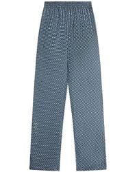 Kith - Ida Monogram Silk Trousers - Lyst