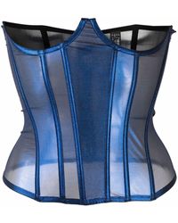 Bustiers et corsets Bleu pour femme | Lyst