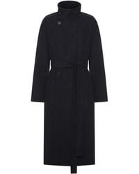 Fear Of God - High Neck Wool Coat - Lyst