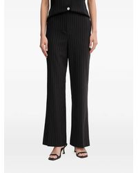 DKNY - Pantalones Anchos A Rayas Diplomáticas - Lyst