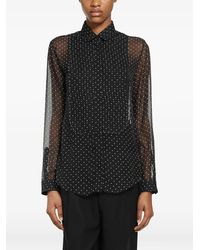 Tom Ford - Polka-Dot Silk-Chiffon Shirt - Lyst