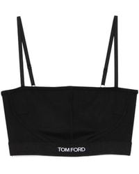 Tom Ford - Logo-Band Square-Neck Bra - Lyst