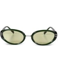 The Attico - X Linda Farrow Ambra Oval-Frame Sunglasses - Lyst