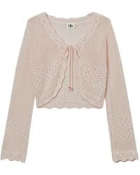 B+ AB - Self-Tie Cardigan - Lyst