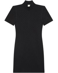 Calvin Klein Faux-leather Zip-front Dress in Black | Lyst