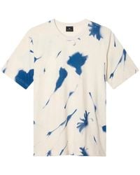 Paul Smith - Ecru Cynotype Floral T-Shirt - Lyst