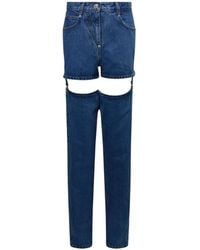 Pushbutton - Detachable Garter Jeans - Lyst
