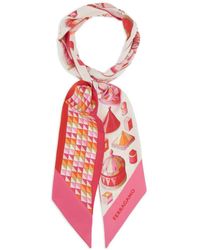 Ferragamo - Bandeau Met Grafische Print - Lyst