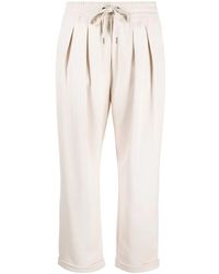 Brunello Cucinelli - Pantalones Capri Con Cordones - Lyst