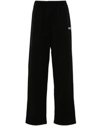 Balenciaga - Pantalones rectos con logo bordado - Lyst
