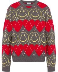 Moschino - Smiley Patterned Sweater - Lyst