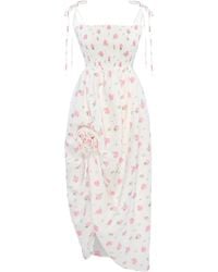 Sleeper - Floral-Print Midi Dress - Lyst