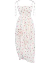 Sleeper - Midikleid mit Blumen-Print - Lyst