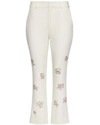 Cinq À Sept - Kerry Cropped Broek Met Bloemendetail - Lyst