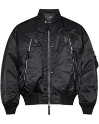 Comme des Garçons - Leather-Trim Bomber Jacket - Lyst