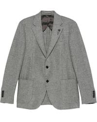 Lardini - Sakko mit Hahnentrittmuster - Lyst
