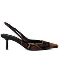 Le Silla - 70Mm Amelia Slingback Leopard Pumps - Lyst