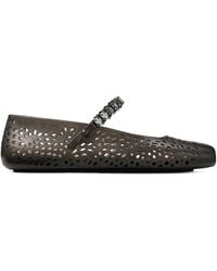 Jimmy Choo - Ballerines À Détail Métallisé - Lyst