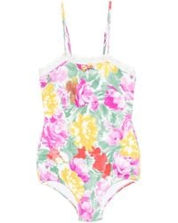 Chloé - Floral-Print Swimsuit - Lyst