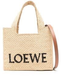 Loewe - Mini Font Tote Bag - Lyst