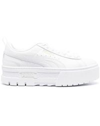 PUMA - Low-top Chunky Leather Sneakers - Lyst