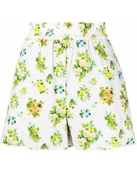 MSGM - Shorts mit Blumen-Print - Lyst