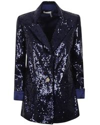 Alice + Olivia - Buttoned Blazer - Lyst