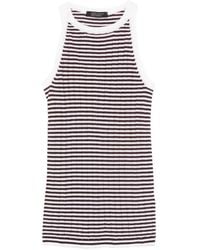Aragona - Striped-Pattern Ribbed Top - Lyst