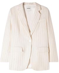 Sandro - Blazer A Rayas - Lyst