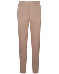 Brunello Cucinelli - Cotton Trousers - Lyst