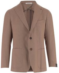 Tagliatore - Single-Breasted Notch-Lapels Blazer - Lyst