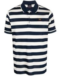 Paul & Shark - Striped Logo-patch Polo-shirt - Lyst
