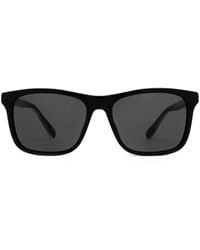 Gucci - Web-Stripe Square-Frame Sunglasses - Lyst