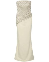 Nafsika Skourti - Solene Crystal-Embellished Gown Maxi Dress - Lyst